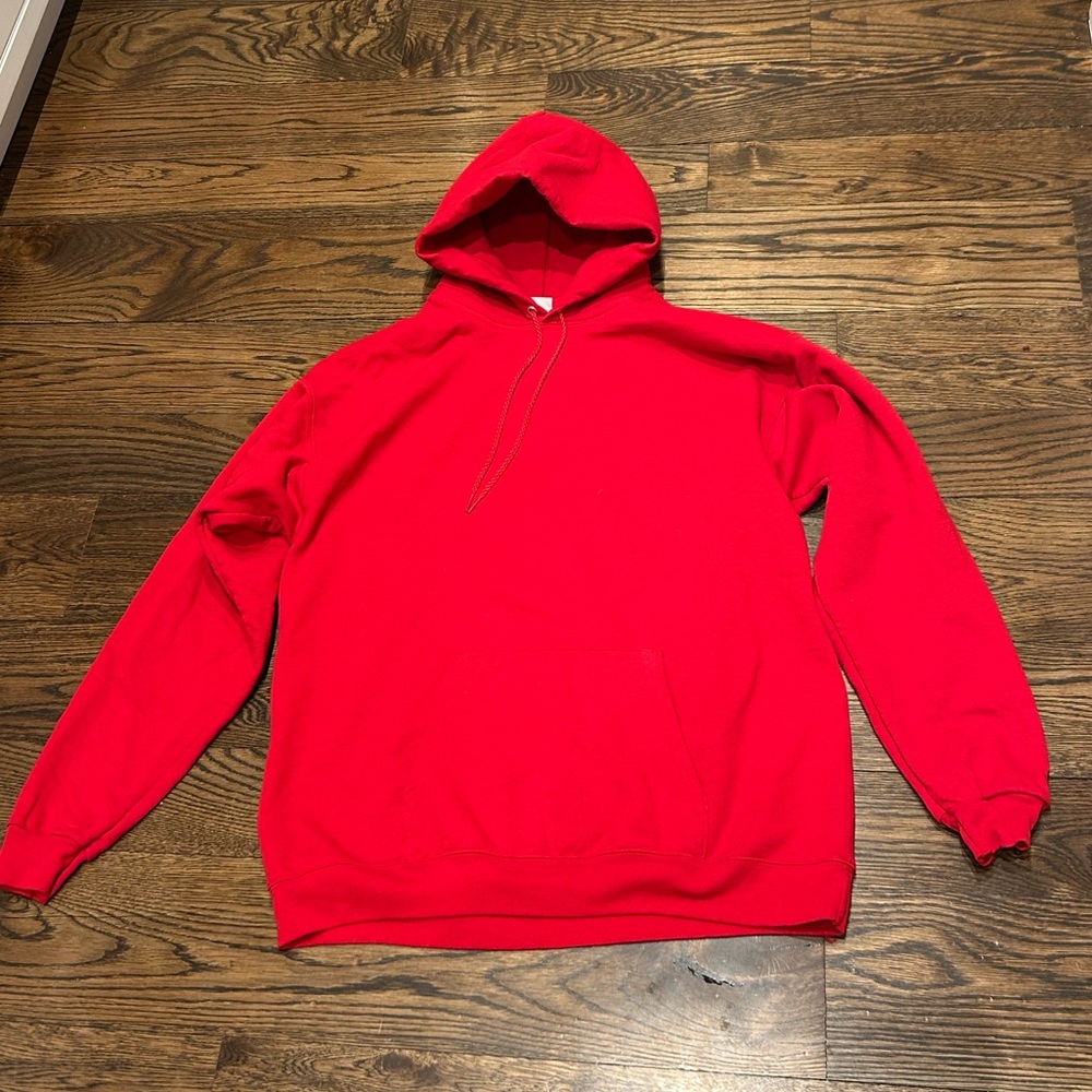 Hanes Red Hooded Sweatshirt